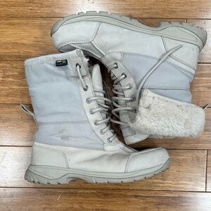 UGG Men's Butte Mono waterproof boot in the "Putty" color